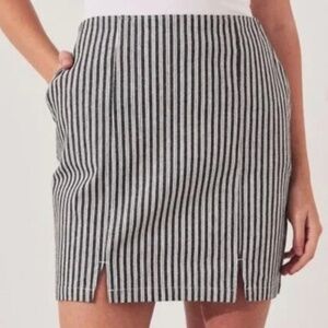 NWT Hollister Ultra High-rise Striped A-line Mini Skirt Size M